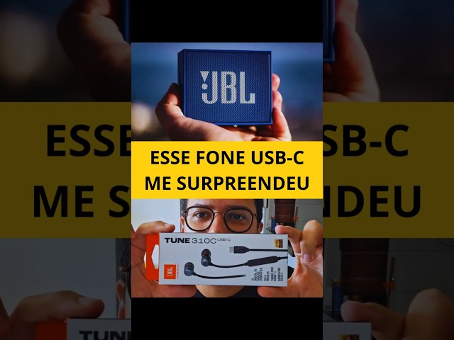 Esse Fone USB-C da JBL me Surpreendeu...