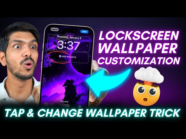 Tap to Change iPhone Lockscreen Wallpaper - Latest Customization Trick - BET You Don't Know! 🤫