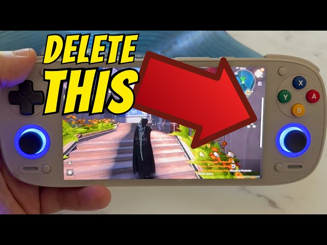How to Reduce or Remove the White Line on the Right Side of the Retroid Pocket 5