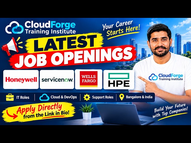 🔥 Latest IT Job Openings 2026 | Honeywell, ServiceNow, Wells Fargo & HPE | Software Jobs #cloud