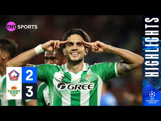 Brilliant Berta Brace! 💥 | Lille 2-3 Real Betis | UEFA Champions League Highlights