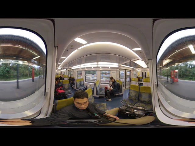 360 VR 5.7K Train to Paris 2019 OCT 06, 08:37hr