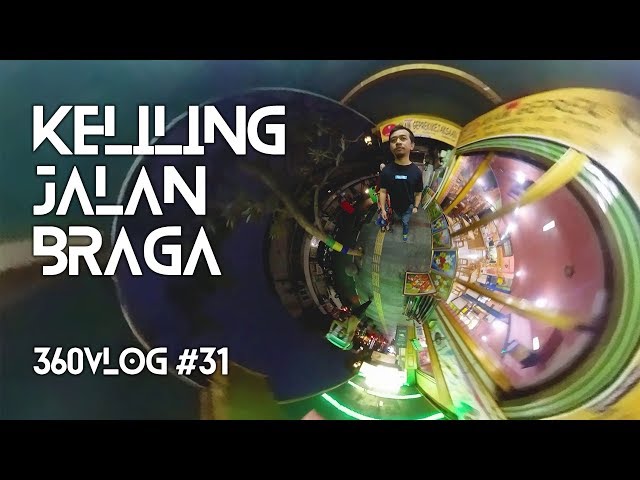 Video 360 Malam Hari di Jalan Braga, Bandung