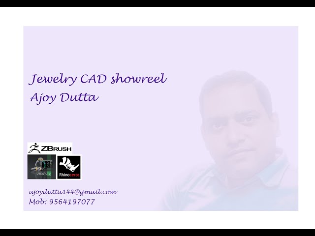 Ajoy Dutta Jewelry CAD design portfolio