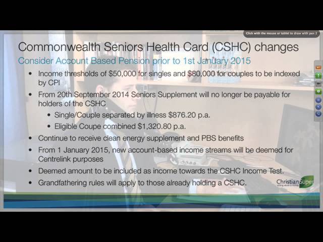 12 The Deeming of Income streams and the Commonwealth Seniors Health Card