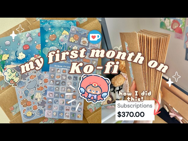 starting my monthly club with 20 spots and selling out ꣑ৎ✿ studio vlog 13