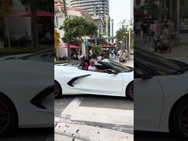 #MiamiVibes #ChevroletCorvette #LuxuryCars #DowntownMiami