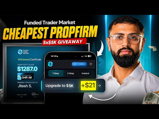 Best One step Prop Firm - Funded Trader Market Review | 5 x $5k Account Giveaway (Hindi)
