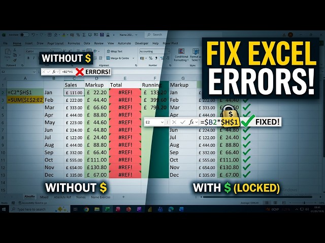 Excel Absolute References Explained | Stop Wasting Time
