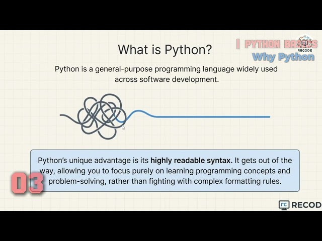 Complete Python Course | Learn Python from Scratch | ReCode Academy