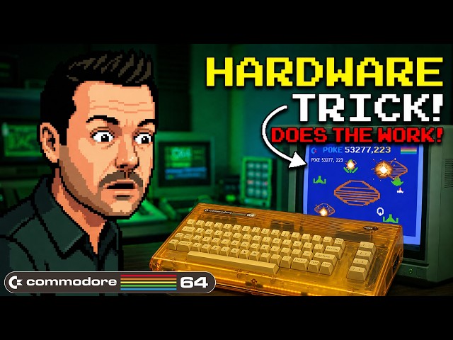 This C64 Shoot-Em-Up Has a Hardware Trick That Does the Work For You