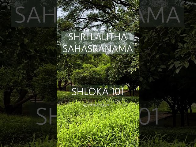 Shri Lalitha Sahasranamam Shloka 101| Rakinymba Swarupini  |Just Sudha Gyan