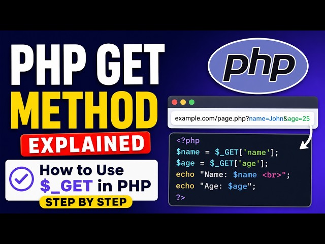 PHP $_GET Tutorial for Beginners | Learn GET Method with Easy Examples