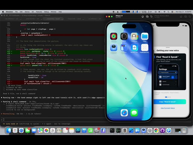 iOS Dev Log #1 - Working on finger swipe gesture for Better Voice tutorial