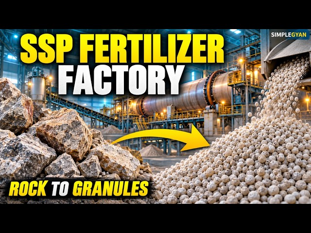 Inside a Single Superphosphate fertilizer factory | From Phosphate Rock to Fertilizer Granules