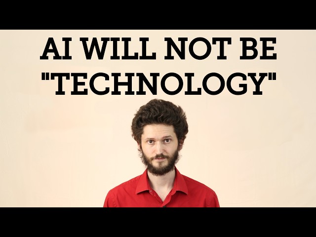 Tech is Good, AI Will Be Different