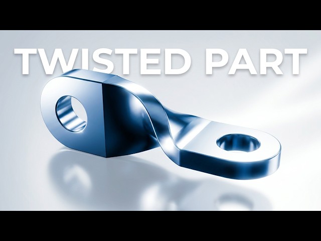 How to create a twisted mechanical part using CATIA Part Design 44 #cad #catiav5 #surface #twist