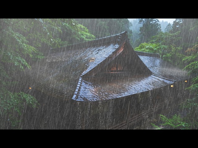 Heavy Rain on the Roof | Thunderstorm for Sound Sleep