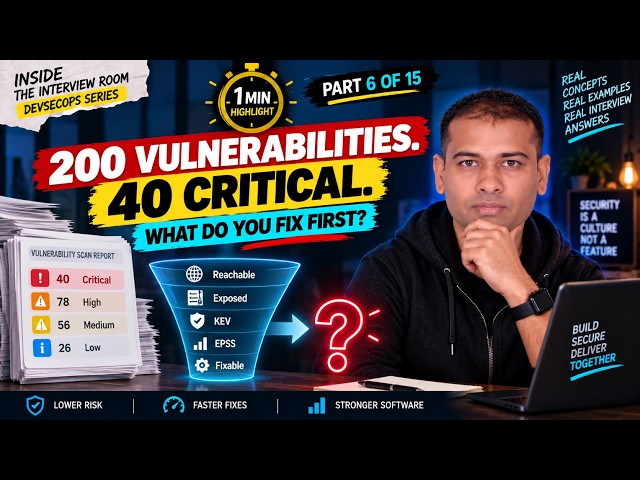 Severity ≠ Risk — How Do You Prioritize Vulnerabilities? | DevSecOps