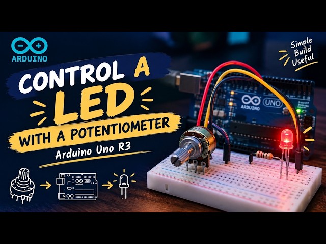 Arduino | Potentiometer + LED 💡 | Arduino for Beginners