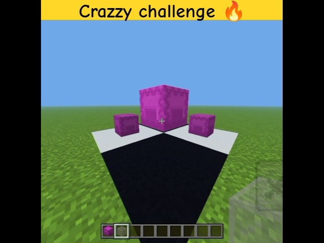 minecraft crazy challenge 🔥 #shorts #viral #trending #shortsfeed