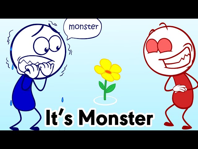 Funny Stick man Short - It's Monster - Cartoon Funny Short / VSM Cartoons