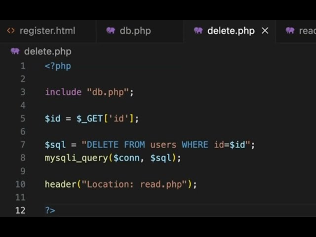 Build a PHP & MySQL CRUD User Registration System | XAMPP + phpMyAdmin + VS Code