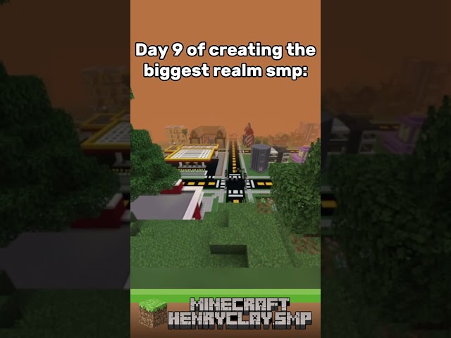 Day 9 of creating the biggest realm smp:  #minecraft #bedrock #gaming