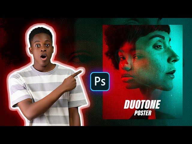 Photoshop Duotone effects - Poster design very easy!!!