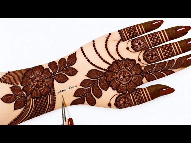 Simple & unique mehndi design for back hand| letest mehndi design|mehandi ka design |mehendi