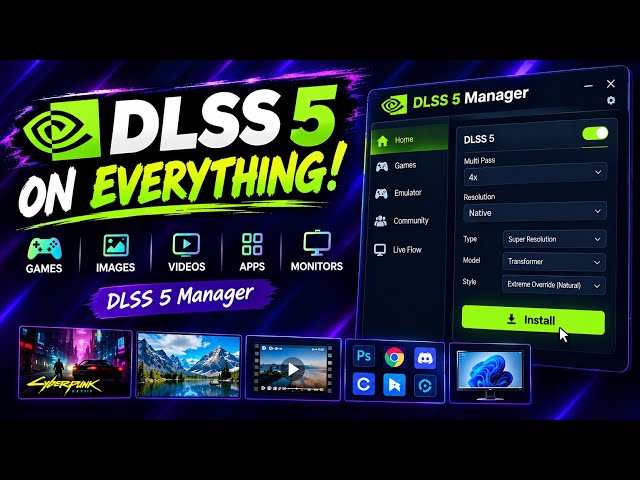 DLSS 5 on Everything! NVIDIA & AMD GPUs Can Do This Now