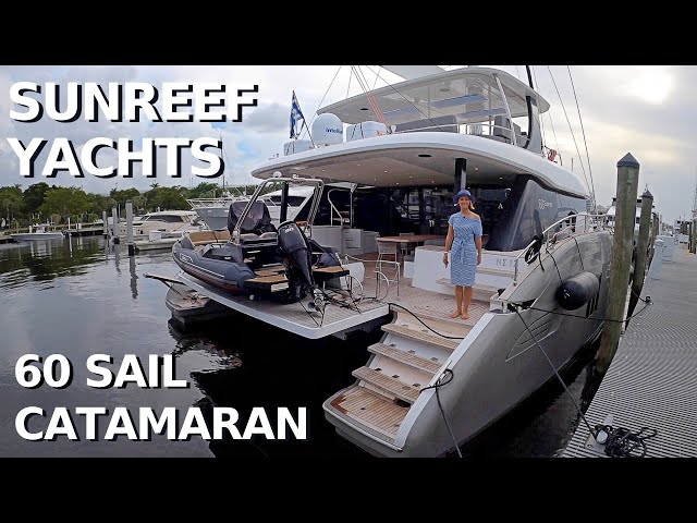 $2,900,000+ SUNREEF 60 SAIL LUXURY CATAMARAN Sailing YACHT TOUR Liveaboard Charter Boat WALKTHROUGH