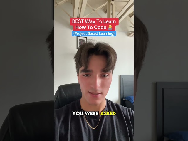 BEST Way To Learn How To Code (Project Based) #shorts #shortsfeed