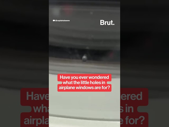 What is the little hole in airplane windows for?