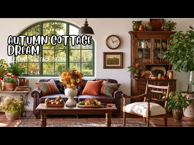 Timeless Vintage Fall Interior | Sophisticated Cottage Decor with Antiques