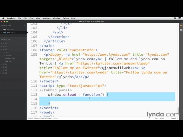 Writing a function from the Course HTML Training