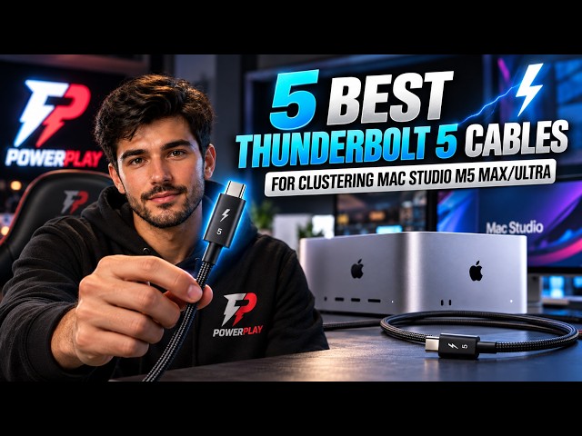 5 Best Thunderbolt 5 Cables for Clustering Mac Studio M5 Max/Ultra