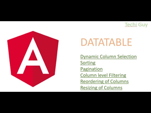 Angular Dynamic DataTable