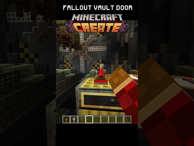 Create mod Fallout Vault door!  #createmod #minecraft #minecraftcreatemod #create #fallout
