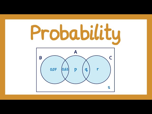 Probability - Year 1 Statistics [A-level]