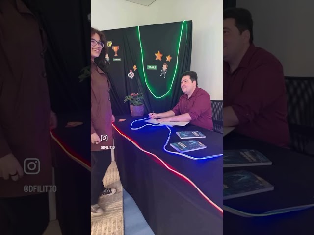Book signing at Senac for my book The Art of Creating Games