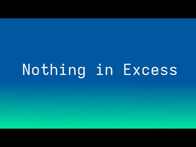 Moderation: Nothing in Excess