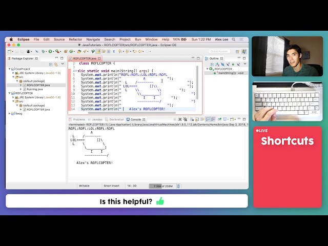 Animated ASCII Art Java Code #5