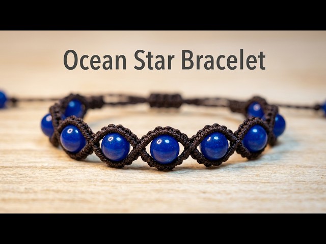 DIY Ocean Heart Bracelet｜Simple Macrame Tutorial for Beginners