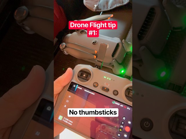 Drone Flight tip #1: I fly without thumbsticks #drones #dji #mavic3pro #mavic4pro