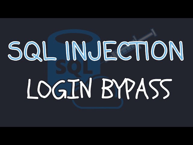 SQL injection Tutorial - Login Bypass