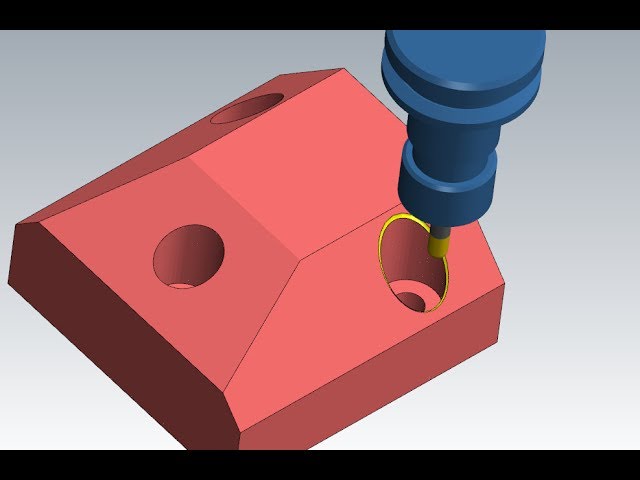 MASTERCAM TIP: CHAMFER HOLE EDGES ON STEEP SURFACE