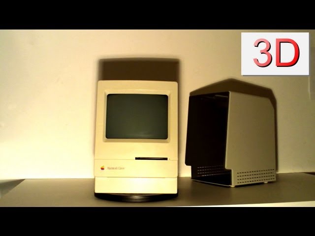 3D VIDEO: Apple Macintosh Classic (vintage 1991)