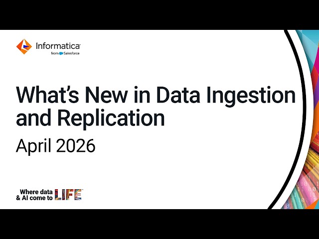What's New in Data Ingestion and Replication - April 2026