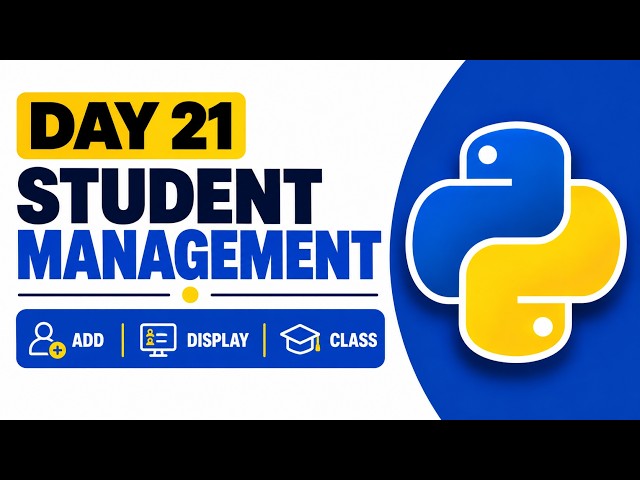 Python Student Management System | Add & Display Students Using List, Dict | Python Course #21